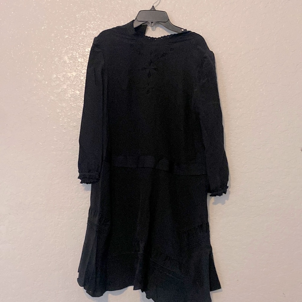 Coach drop waist embroidered dress